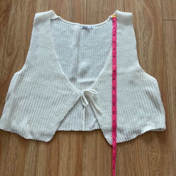 Knit tie front top by uncle studios - Picture 4 of 5